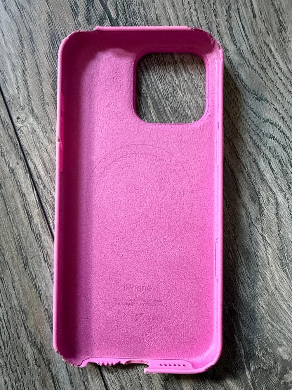 Apple Pink Silicone iPhone Case with Apple Logo